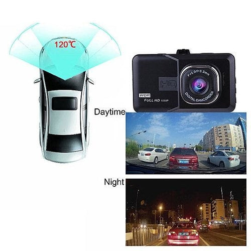 كاميرا لوحة قيادة Black Box بدقة 1080P ومستشعر G وتصوير متواصل للسيارة