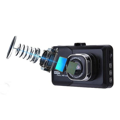 كاميرا لوحة قيادة Black Box بدقة 1080P ومستشعر G وتصوير متواصل للسيارة