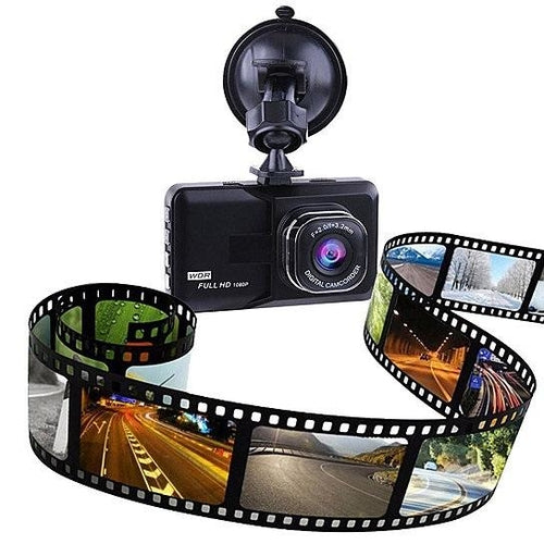 كاميرا لوحة قيادة Black Box بدقة 1080P ومستشعر G وتصوير متواصل للسيارة