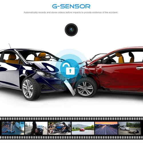 كاميرا لوحة قيادة Black Box بدقة 1080P ومستشعر G وتصوير متواصل للسيارة