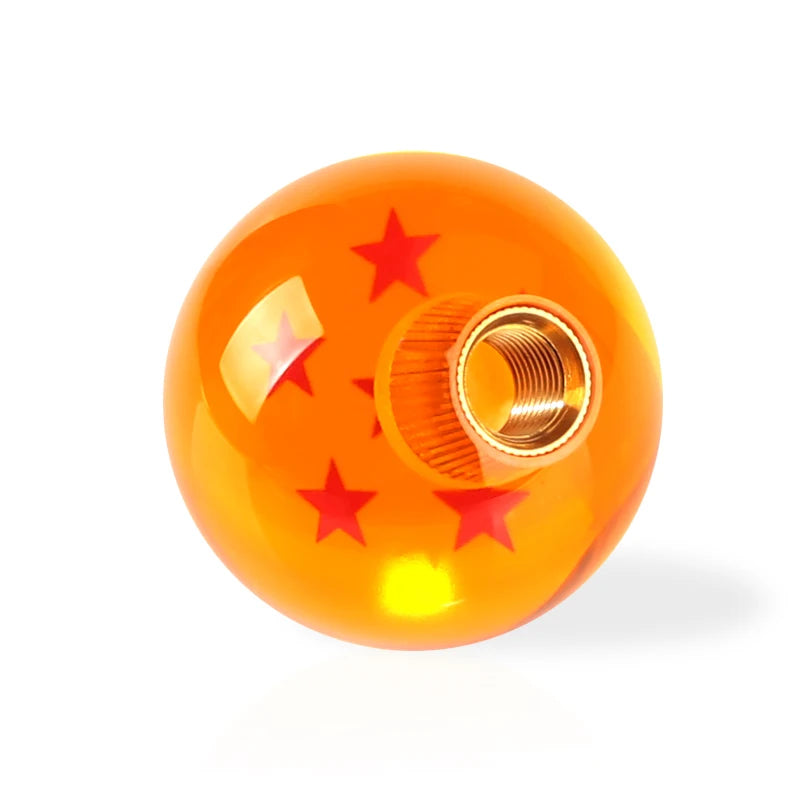 Universal Auto Shift Knob Star Orange 54mm Diameter Gear Shift Knob 1-7 STARS