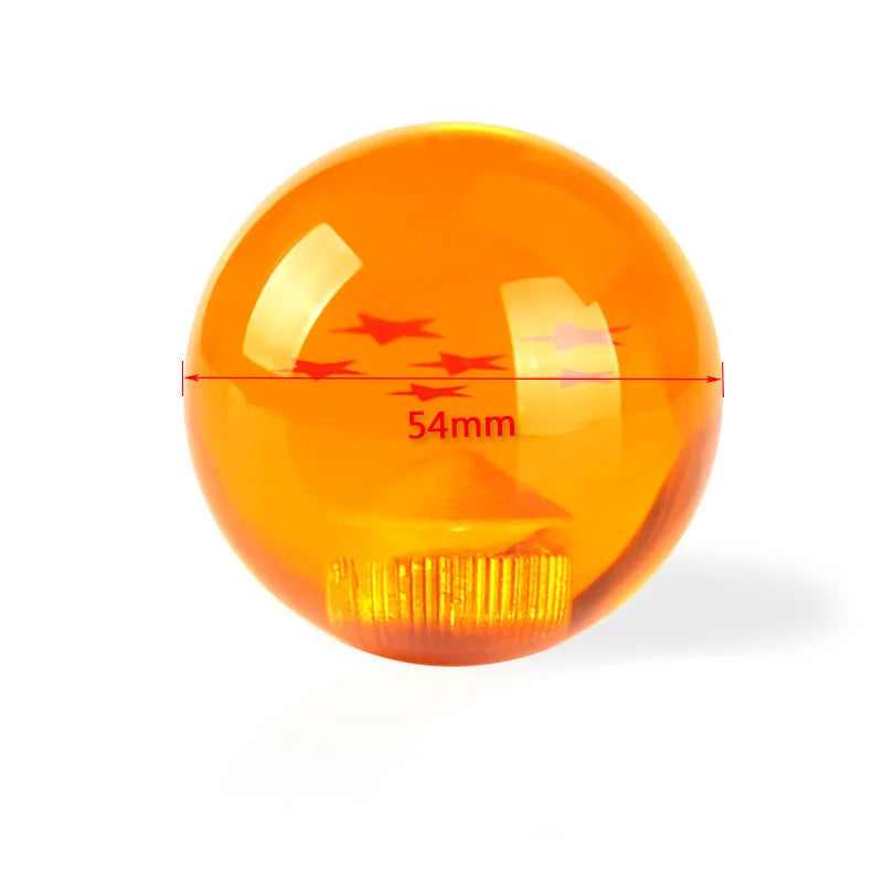 Universal Auto Shift Knob Star Orange 54mm Diameter Gear Shift Knob 1-7 STARS