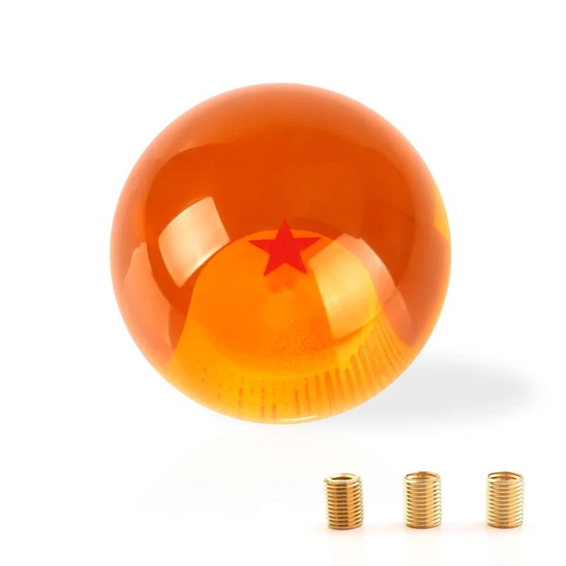 Universal Auto Shift Knob Star Orange 54mm Diameter Gear Shift Knob 1-7 STARS