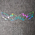 Pokemon Pikachu Anime Cute Holographic Reflective Decals Car Stickers For Window Bumper Trunk Motorcycles Laptop Computer Case