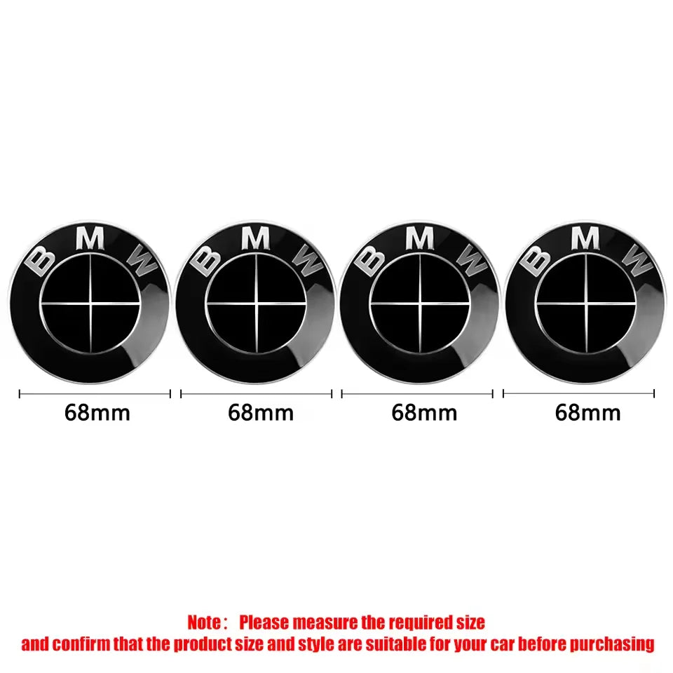 4 قطع 56/68 مم غطاء محور العجلة لسيارة بي إم دبليو E36 E46 E53 E90 E60 E61 E93 E87 X1 X3 X5 F30 F20 G30