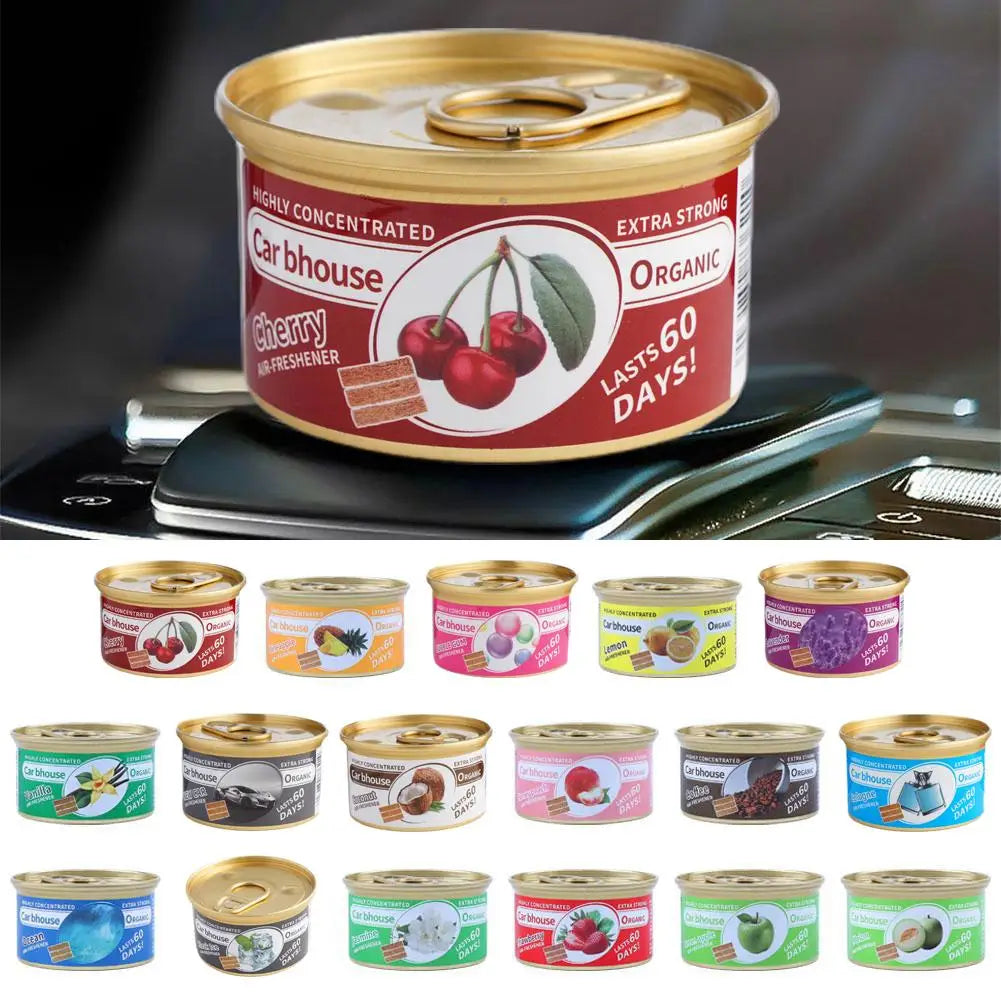 معطر جو للسيارة برائحة علكة الفقاعات عضوي في علب مزيل للروائح الكريهة أساسي يدوم طويلاً برائحة قوية للسيارة والمنزل والخزانة