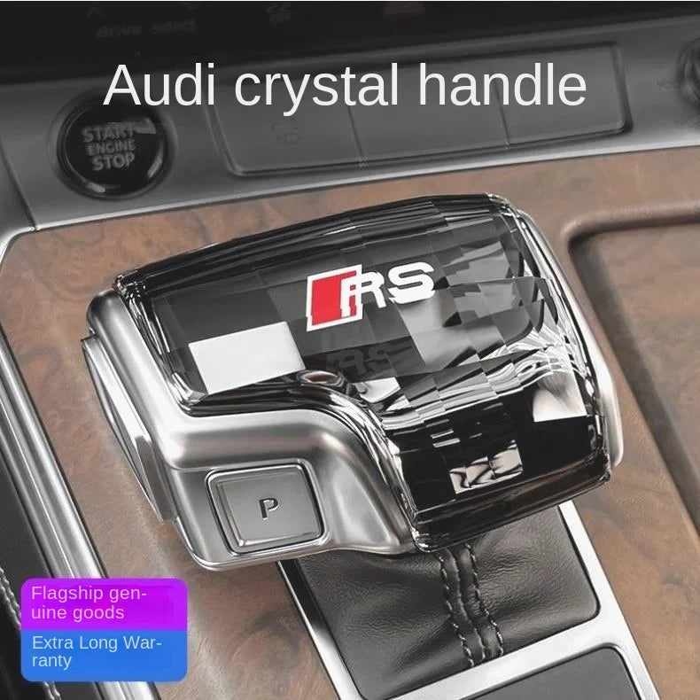 Audi Crystal Gear Shift Handle Head Lever A6 C8 A6L RS7 A7 Q7 RS6 A4 A4L Q5L RS4 RS5 A5 S4 S5 SQ5