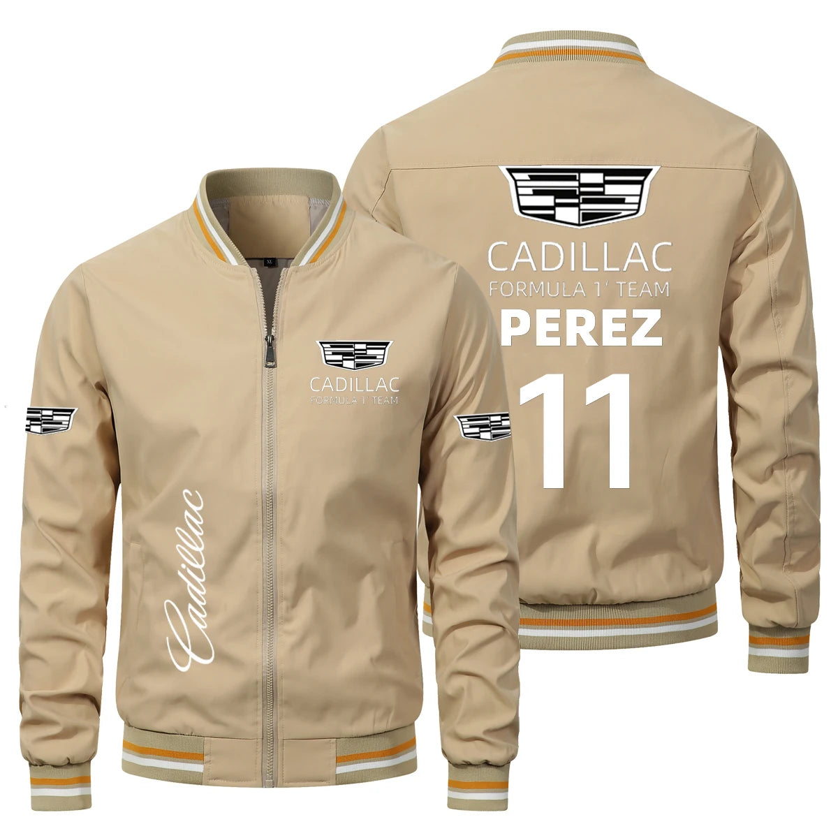 جاكيت مشجعي كاديلاك F1 2026 Sigone Perez النحيف الجديد - جاكيت كاديلاك Chico F1 - جاكيت دراجة نارية خارجي - جاكيت ركوب