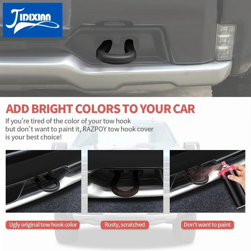 Chevrolet Silverado for GMC Sierra 2014-2026 Car Exterior Front Bumper Trailer Tow Hook Protective Cover