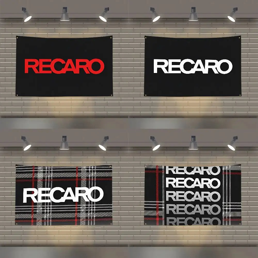 Recaros Logo Flags Home Decor Tapestries Banners Background Decorations Children's Banners Holiday Decorations Backdrops