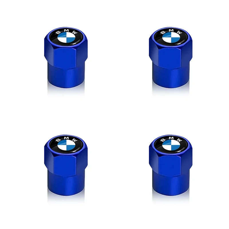 4 قطع أغطية صمام إطار عجلة السيارة أغطية ساق هوائية إكسسوارات لسيارات BMW M E46 E39 E70 F10 F20 F30 X5 X6 X1 M3 M5 M6 E71 F01 F02 F87