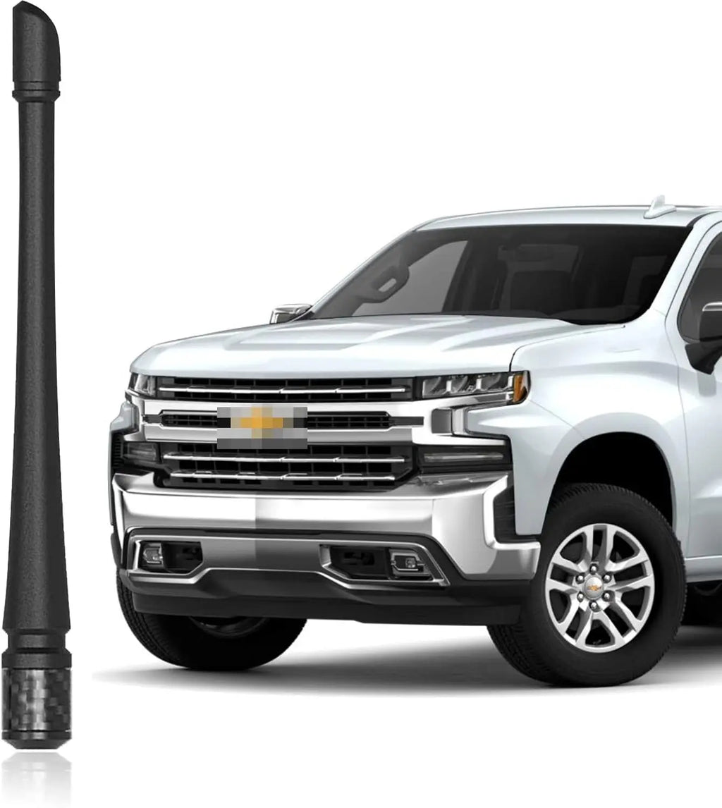 7inch Rubber Truck Antenna for 1998-2022 Chevrolet Silverado 1500 2500 3500 HD GMC Sierra 1500 2500 3500 Denali, FM/AM