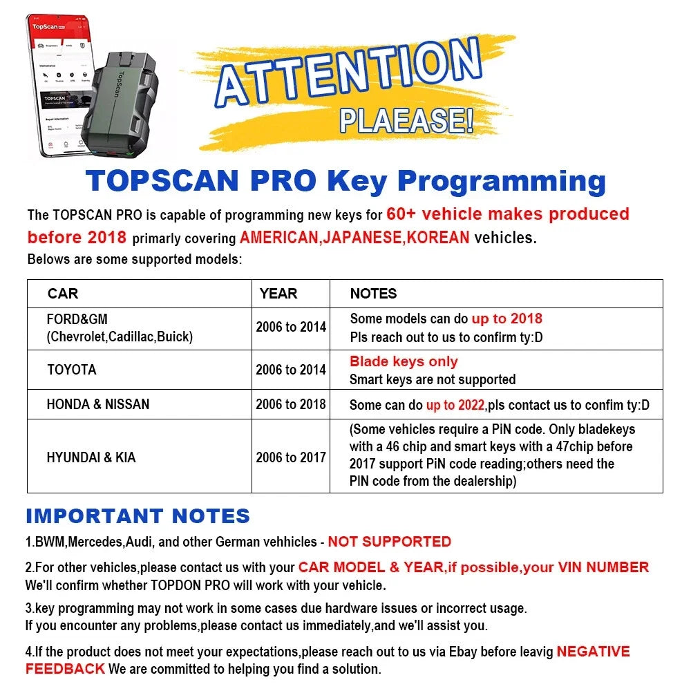 TOPDON Topscan pro Wireless OBD2 Scanner Code Reader Full System Bi-Directional Test Key Programming Diagnostic Tools 13+ Reset