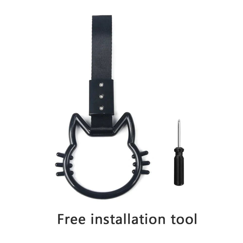 مقبض حزام يد حافلة قطار JDM قطعة واحدة جديد Tsurikawa حلقة قلب تزيين سيارة Drift Charm حزام حلقة تحذير لوازم تزيين السيارة