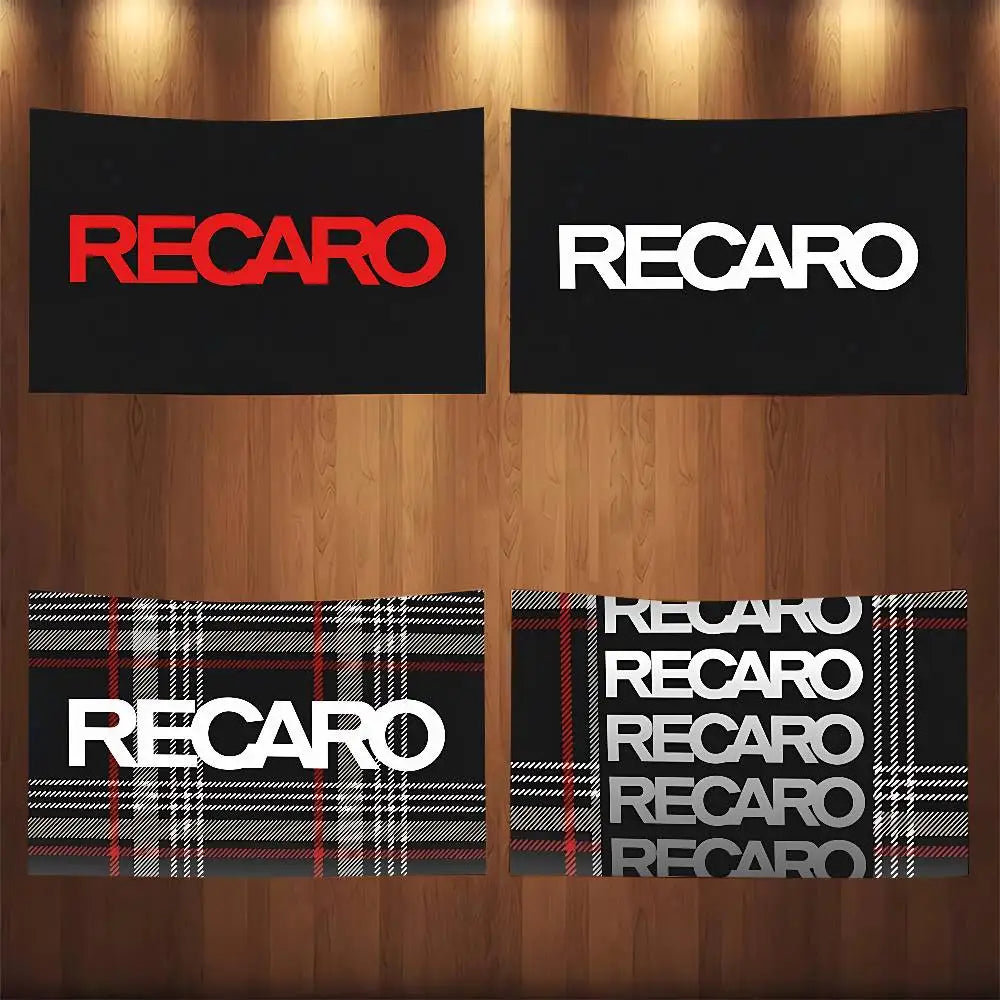 Recaros Logo Flags Home Decor Tapestries Banners Background Decorations Children's Banners Holiday Decorations Backdrops