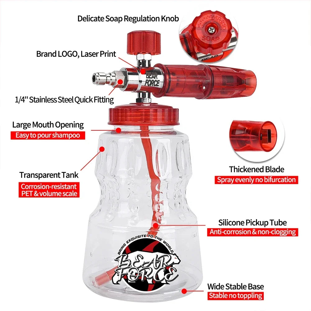 Pressure Washer Water Gun Kit for Car Cleaning Hose Connector For Karcher Nilfisk Parkside Bosch Quick Connector Nozzles