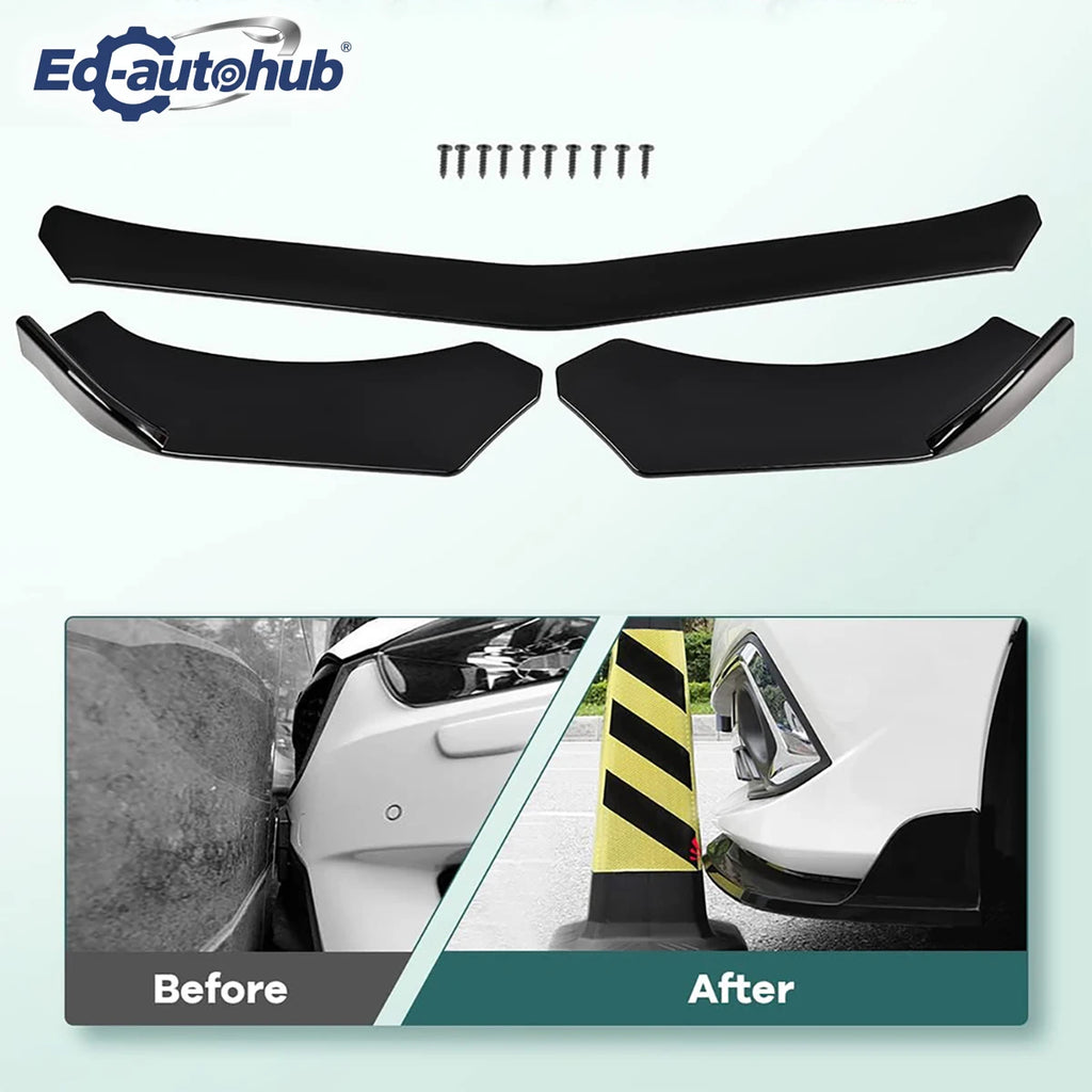 For Dodge Charger RT SRT SXT 2015-2022 Front Bumper Lip Splitter Spoiler Performance Glossy Black Painted