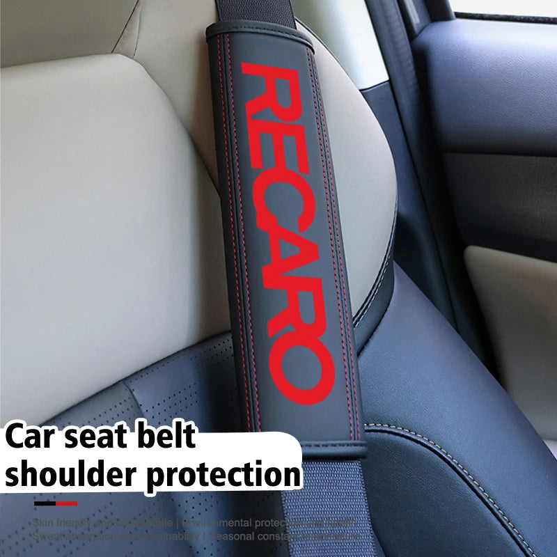 Car Safety Belt Shoulder Cover Strap Padding Protector Pad For Recaro