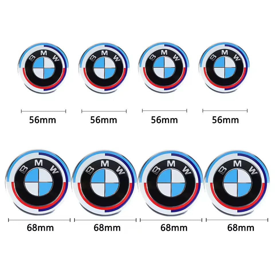4 قطع 56/68 مم غطاء محور العجلة لسيارة بي إم دبليو E36 E46 E53 E90 E60 E61 E93 E87 X1 X3 X5 F30 F20 G30
