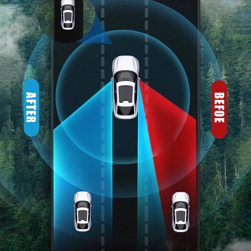 360 Degree Car Blind Spot Rear View Mirror Wide Angle Adjustable Small Round Mirror Car Reverse Auxiliary Rearview Convex Mirror