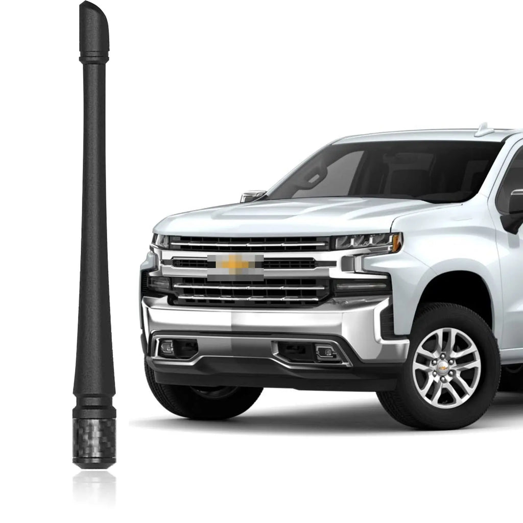 7inch Rubber Truck Antenna for 1998-2022 Chevrolet Silverado 1500 2500 3500 HD GMC Sierra 1500 2500 3500 Denali, FM/AM
