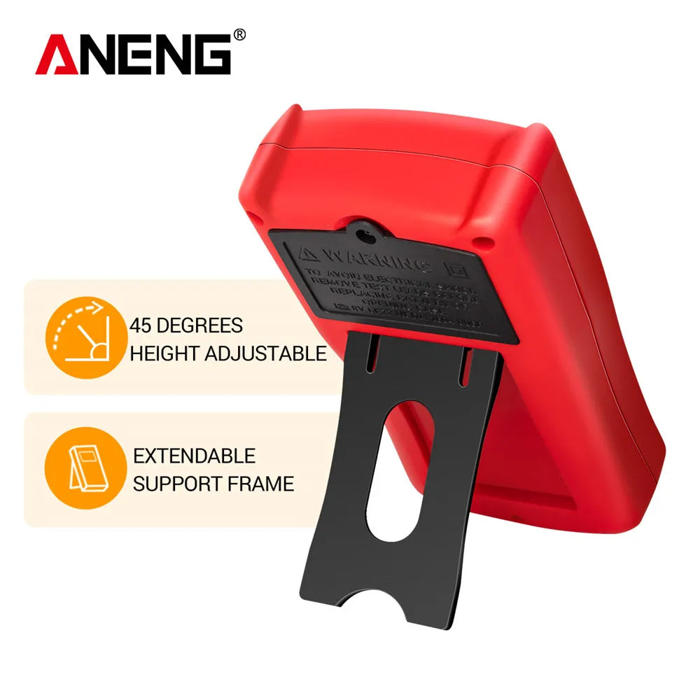 جهاز قياس رقمي ANENG DM850 متعدد المترات أوتوماتيكي احترافي 1999 عداد أوتوماتيكي للتيار المتردد/المستمر، جهاز اختبار الفولتية، أداة الكشف عن تيار الأمبير وأوم
