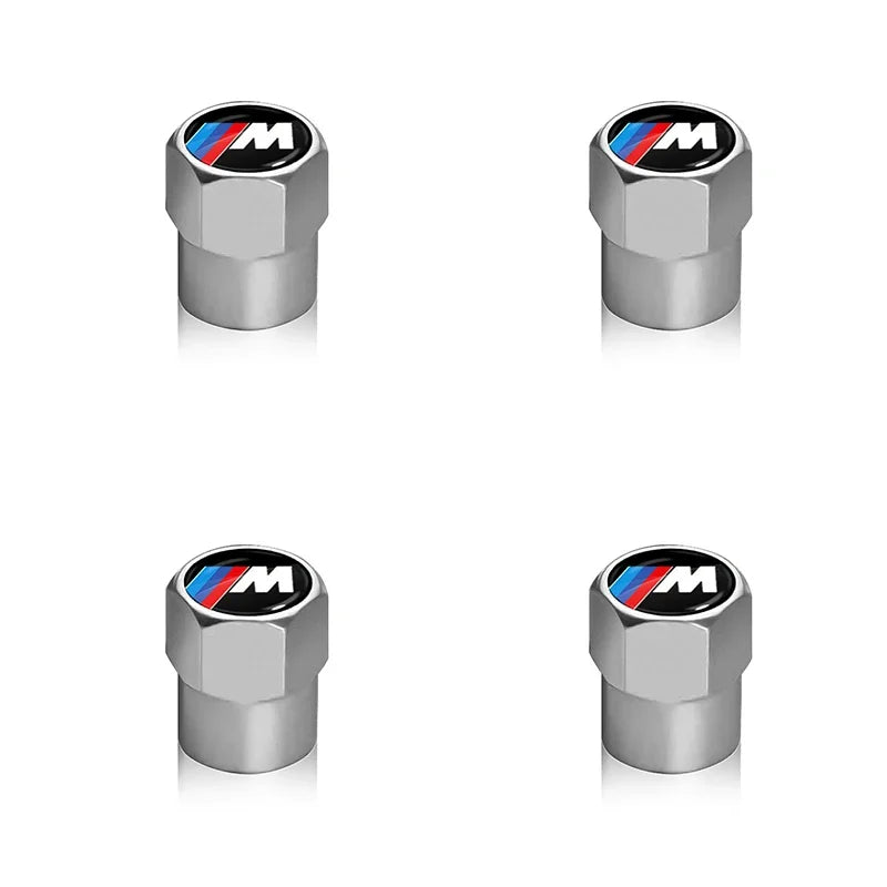 4 قطع أغطية صمام إطار عجلة السيارة أغطية ساق هوائية إكسسوارات لسيارات BMW M E46 E39 E70 F10 F20 F30 X5 X6 X1 M3 M5 M6 E71 F01 F02 F87