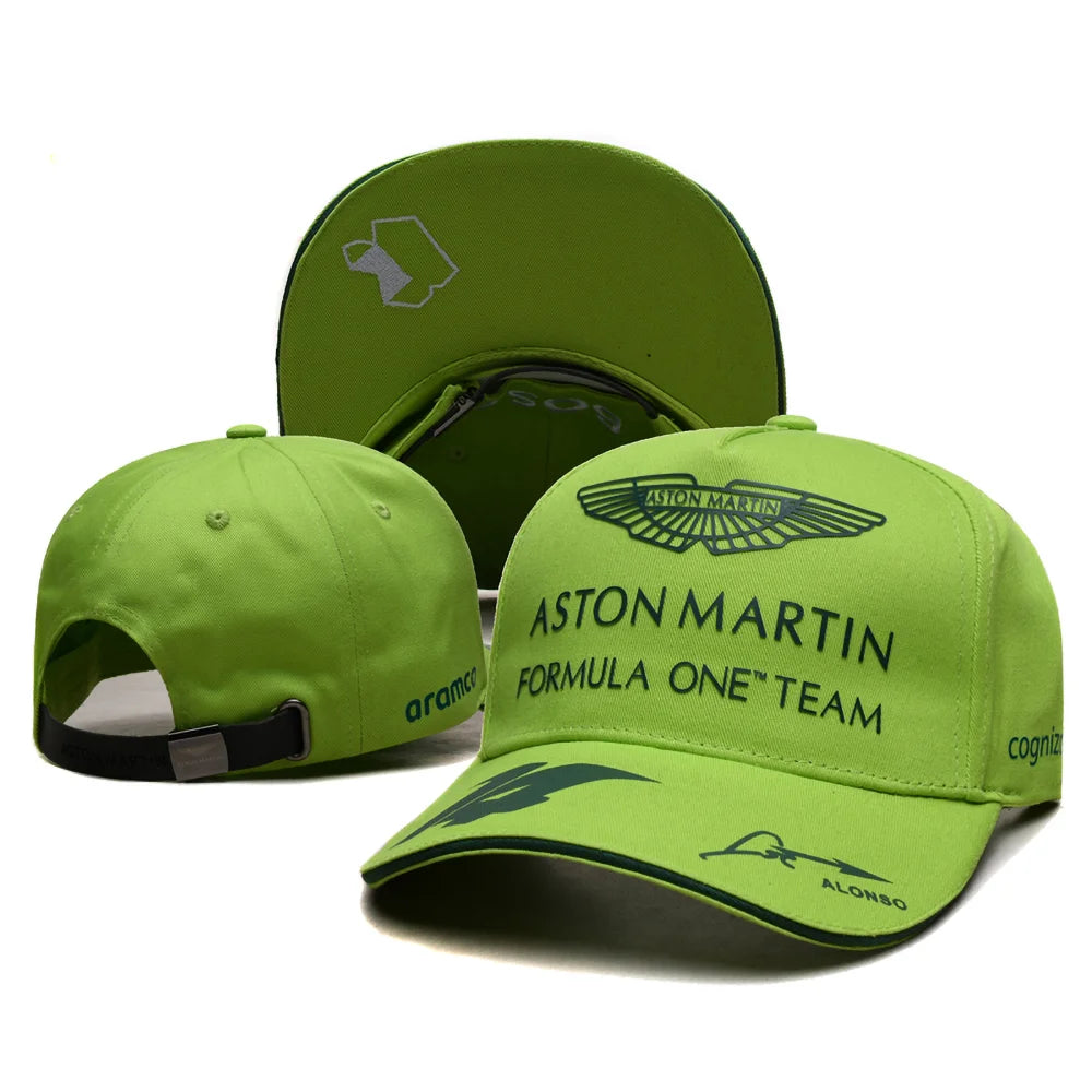 2026 Aston Martin Racing Team Baseball Cap Fernando Alonso Same Style Men Leisure Sunscreen Sun Hat Daily Training Peaked Cap