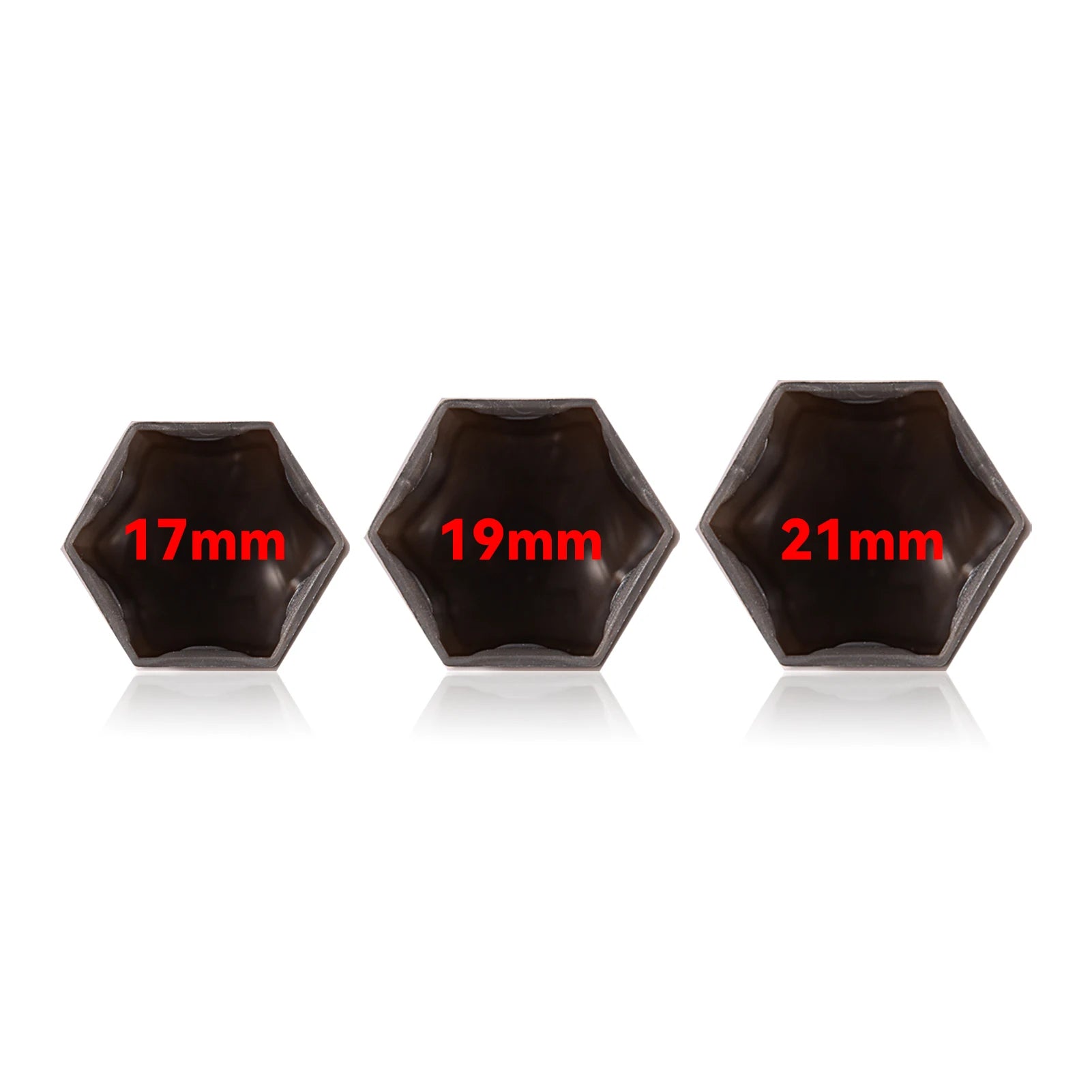runmade 20pcs Car Wheel Nut Caps, Hexagon Anti-Rust Protection Cover, 17mm 19mm 21mm Hub Nut Decoration Accessories for Most Car