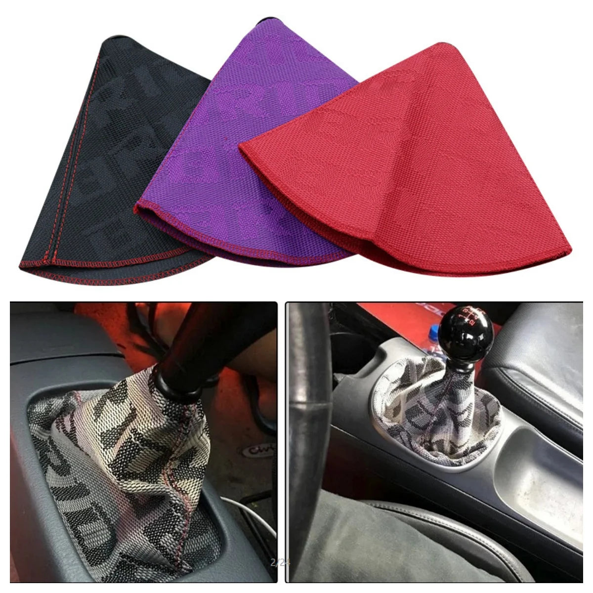 JDM style bride BRIDE canvas shift lever dust cloth knob dust cover racing shift knob collar