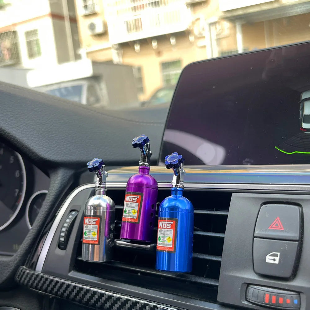 Hot Sale Car Air Freshener NOS Nitrogen Bottle Air Vent Aromatherapy Auto Aroma Outle Perfume Flavoring Fragrances Accessories