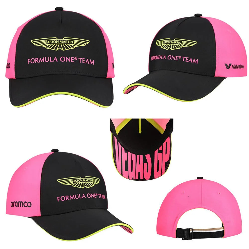 2026 Aston Martin Racing Team Baseball Cap Fernando Alonso Same Style Men Leisure Sunscreen Sun Hat Daily Training Peaked Cap