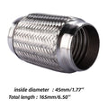 Runsco Car Exhaust Tube Telescopic Flexible Connection Braid Bellows Stainless Steel Muffler Pipe Connector Welded Universal